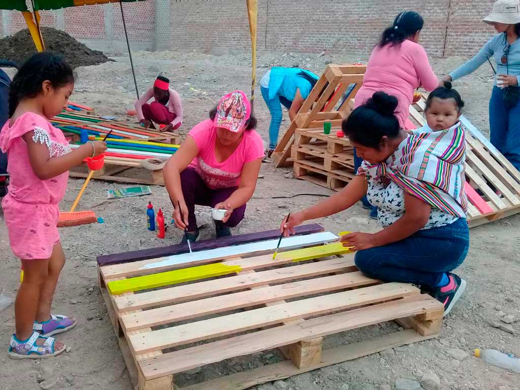 pintado de pallets