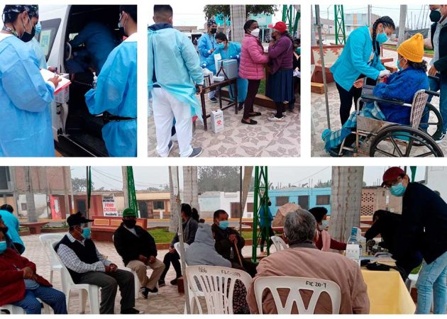 Abuelitos del Comedor del Adulto Mayor participan de campaña médica gratuita